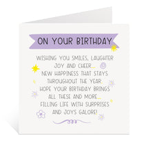 Load image into Gallery viewer, Verse Birthday Card for Her
