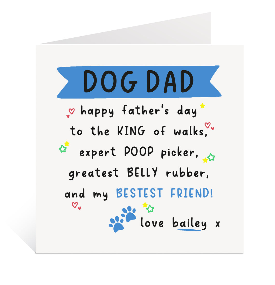 Dog Dad Father's Day Card