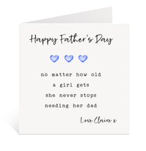 Load image into Gallery viewer, Father&#39;s Day Card from Grown Up Daughter

