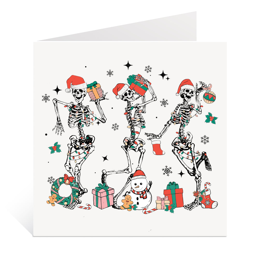 Skeleton Christmas Card