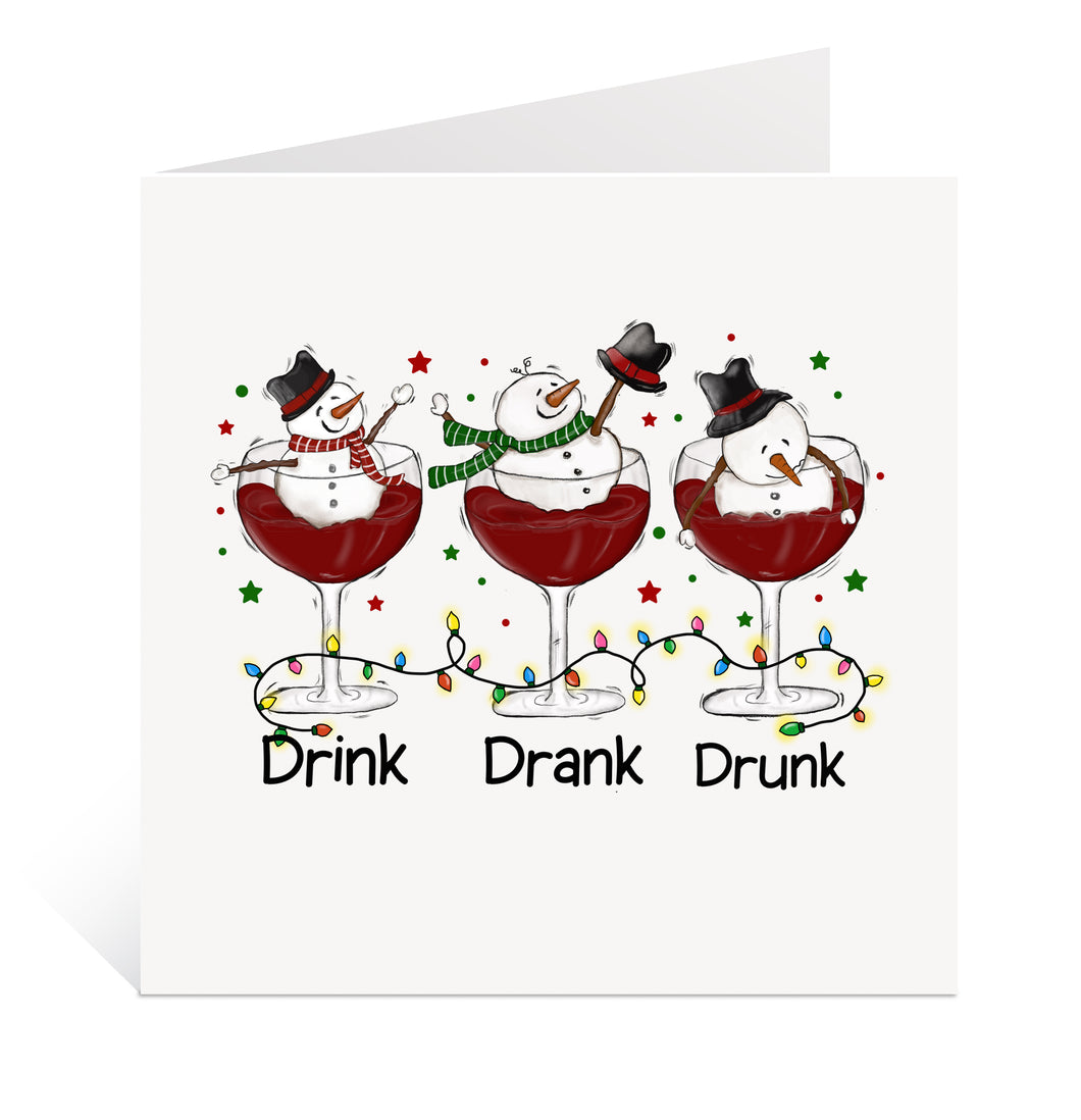 Wine Christmas Card