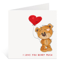 Load image into Gallery viewer, Bear Valentine Card
