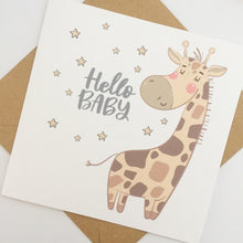 Load image into Gallery viewer, Giraffe New Baby Card
