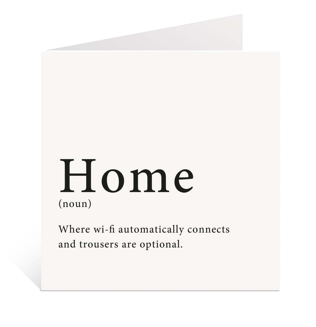 Funny New Home Card
