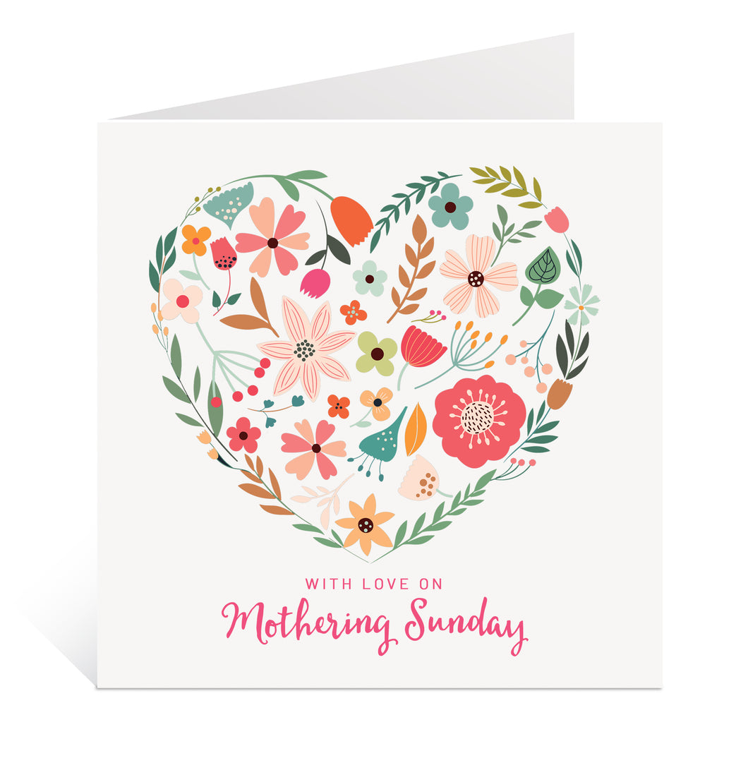 Floral Mothering Sunday Card