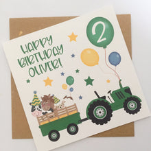 Load image into Gallery viewer, Tractor Birthday Card
