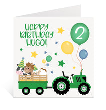 Load image into Gallery viewer, Tractor Birthday Card
