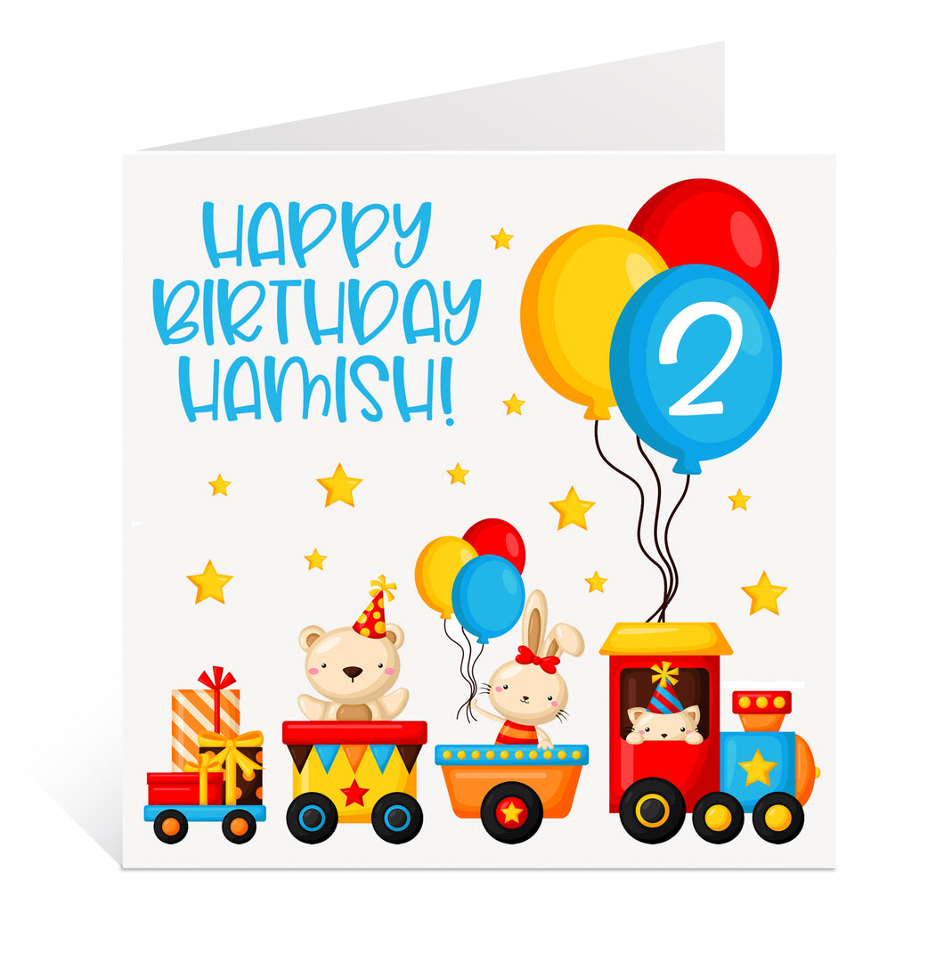 Train Birthday Card