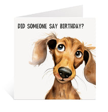 Load image into Gallery viewer, Dachshund Birthday Card
