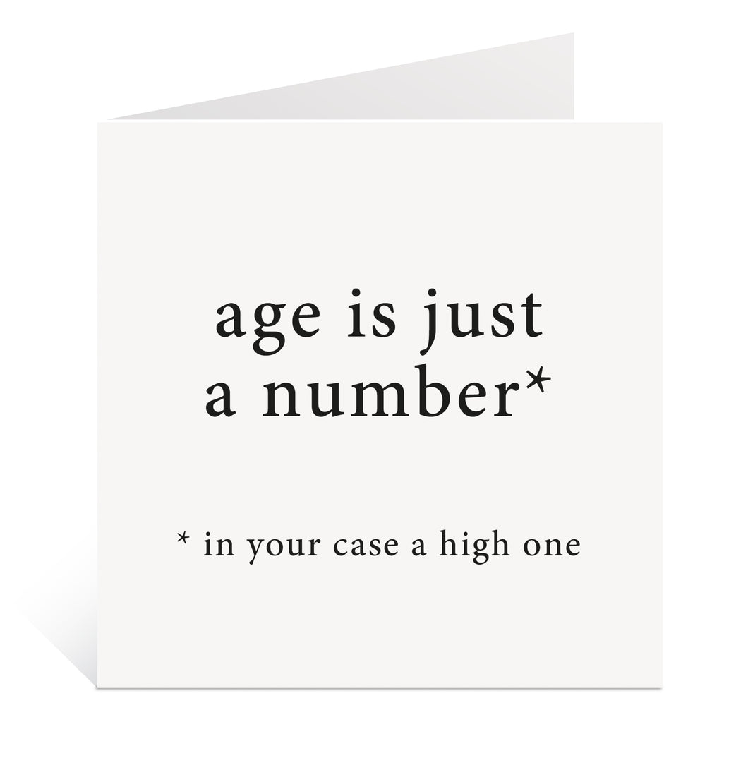 Age Is Just A Number Card