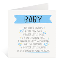 Load image into Gallery viewer, New Baby Boy Card
