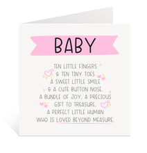 Load image into Gallery viewer, New Baby Girl Card
