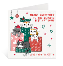 Load image into Gallery viewer, Christmas Card for Cat Mum
