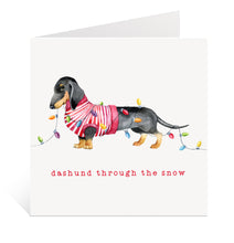 Load image into Gallery viewer, Dashund Christmas Card
