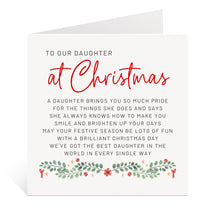 Load image into Gallery viewer, Daughter Poem Christmas Card
