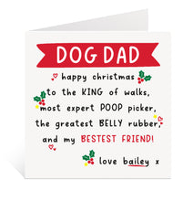 Load image into Gallery viewer, Funny Dog Dad Christmas Card
