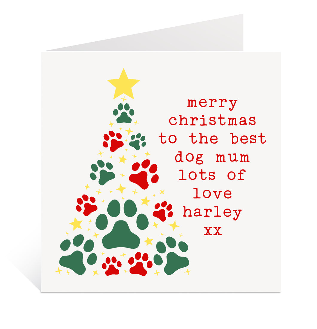 Dog Mum Christmas Card