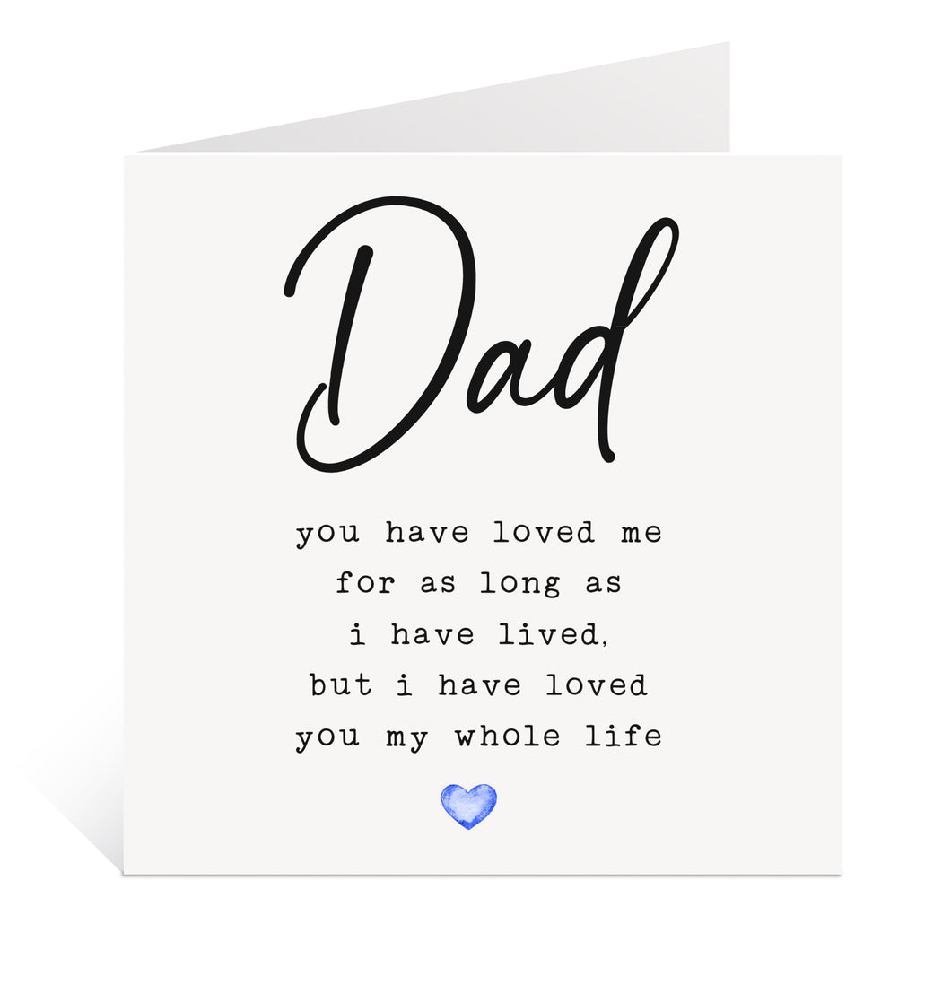 Sentimental Card for Dad