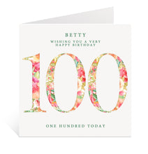 Load image into Gallery viewer, 100th Birthday Card for Her
