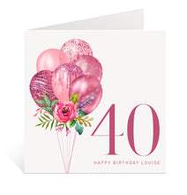 Load image into Gallery viewer, 40th Birthday Card for Her
