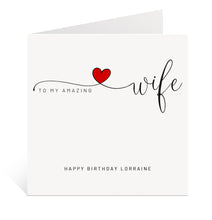 Load image into Gallery viewer, Amazing Wife Birthday Card
