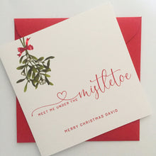 Load image into Gallery viewer, Mistletoe Christmas Card

