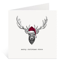 Load image into Gallery viewer, Stag Christmas Card
