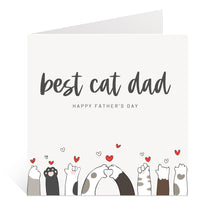 Load image into Gallery viewer, Cat Dad Father&#39;s Day Card
