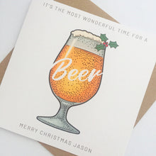 Load image into Gallery viewer, Beer Loving Christmas Card
