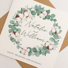 Load image into Gallery viewer, Cotton 2nd Wedding Anniversary Card
