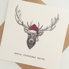 Load image into Gallery viewer, Stag Christmas Card
