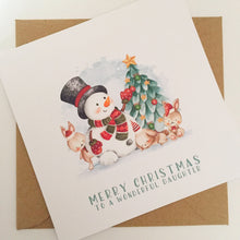 Load image into Gallery viewer, Snowman Christmas Card
