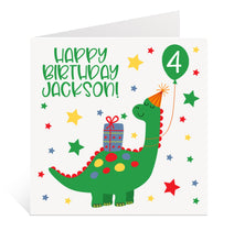 Load image into Gallery viewer, Dinosaur Birthday Card

