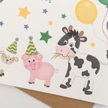 Load image into Gallery viewer, Farm Animal Birthday Card
