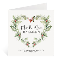 Load image into Gallery viewer, First Christmas Married Card
