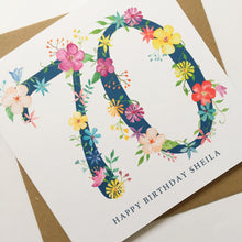 Load image into Gallery viewer, 70th Birthday Card for Her
