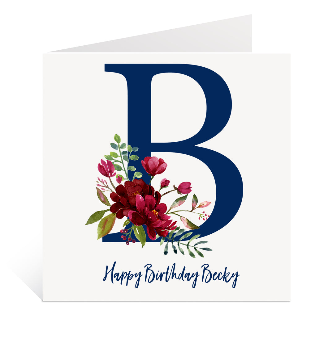 Floral Birthday Card for Her