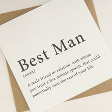 Load image into Gallery viewer, Best Man Card
