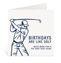Load image into Gallery viewer, Funny Golf Birthday Card
