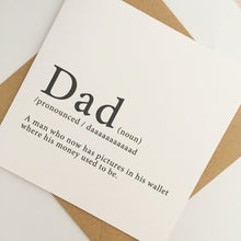 Load image into Gallery viewer, Funny Card for Dad

