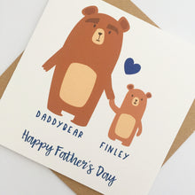 Load image into Gallery viewer, Daddybear Father&#39;s Day Card
