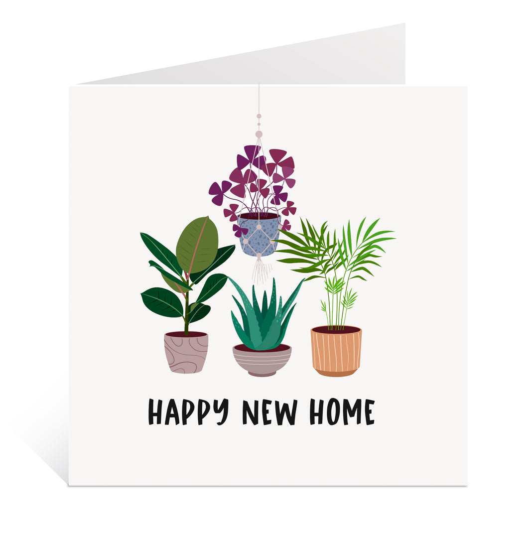 House Plant New Home Card
