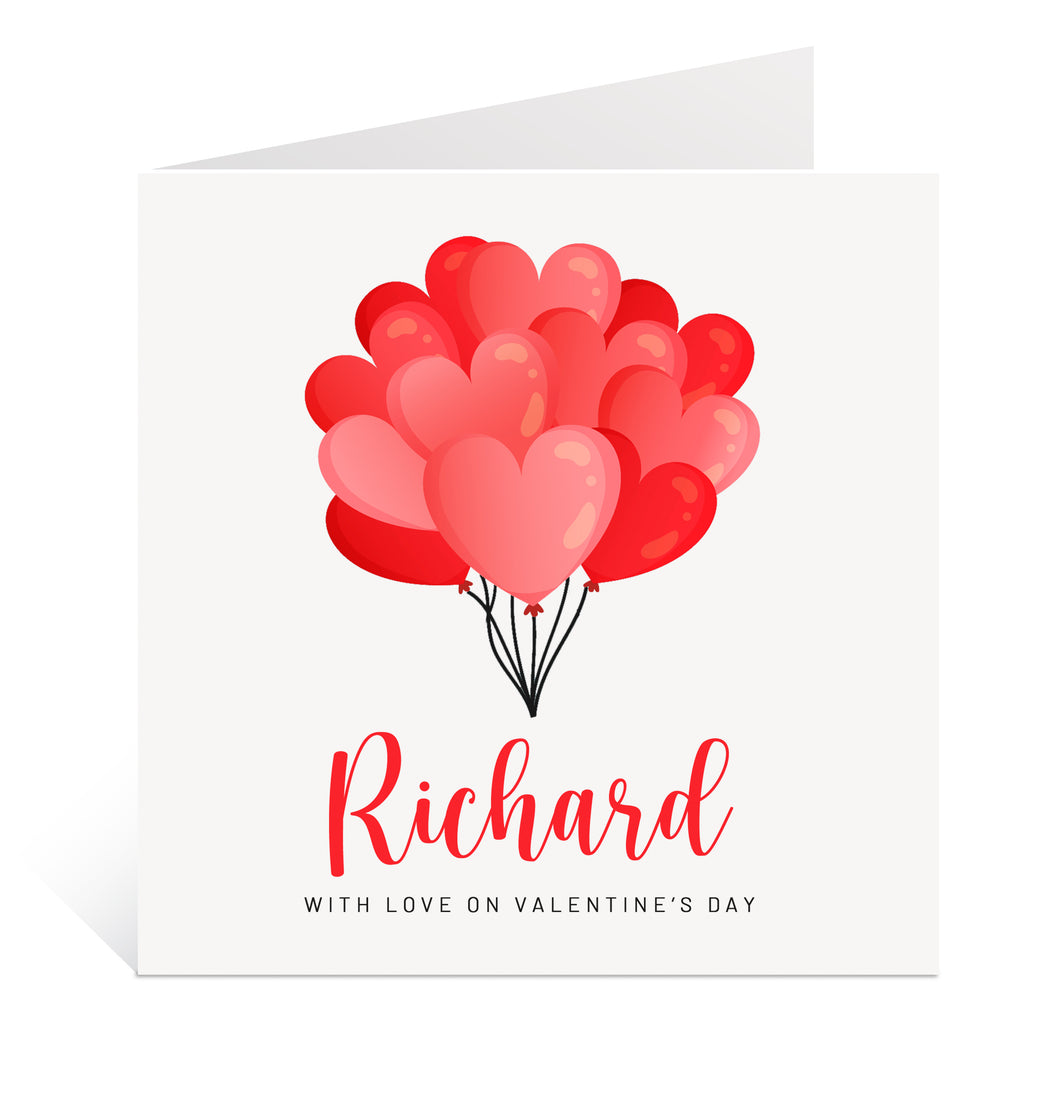 Heart Balloon Valentine Card