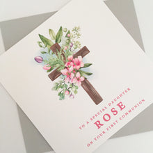 Load image into Gallery viewer, Girls First Communion Card
