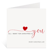 Load image into Gallery viewer, All I Want For Christmas Is You Card
