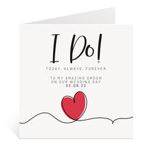 Load image into Gallery viewer, I Do Wedding Day Card
