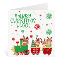 Load image into Gallery viewer, Train Christmas Card
