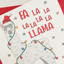 Load image into Gallery viewer, Llama Christmas Card
