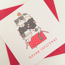 Load image into Gallery viewer, Meowy Christmas Card
