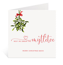 Load image into Gallery viewer, Mistletoe Christmas Card
